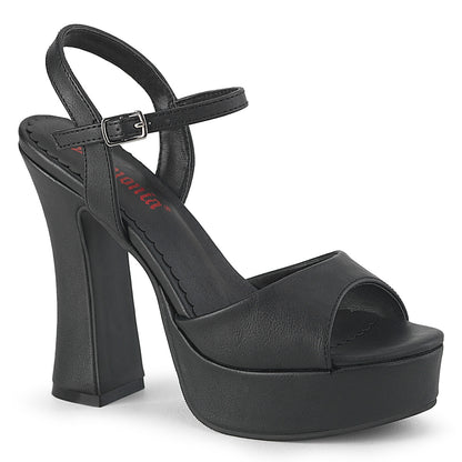 DemoniaCult Frauen Sandalen DOLLY-09 BLK Vegan Leder