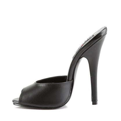 Devious Womens Sandals DOMINA-101 Blk Leather