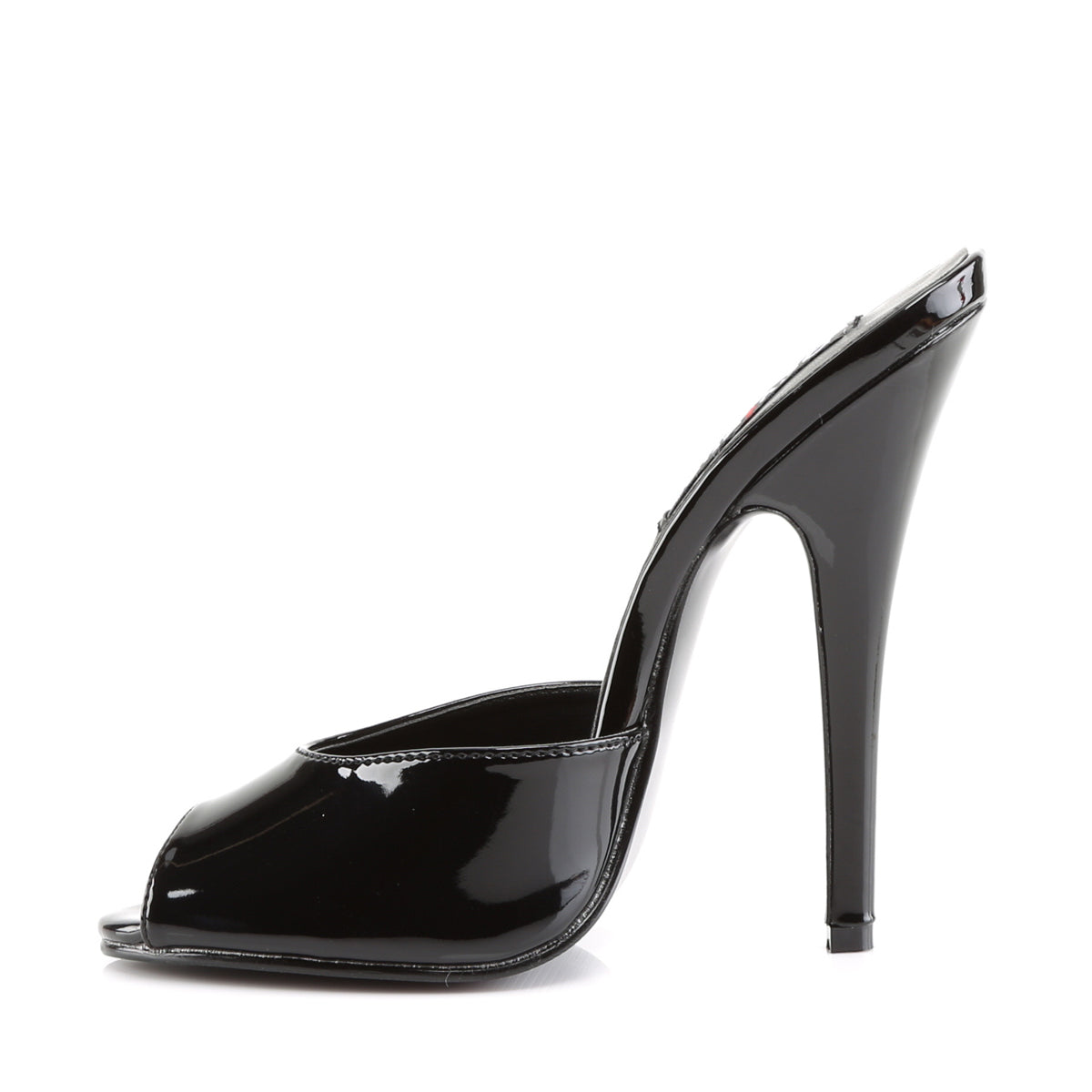 Devious Womens Sandals DOMINA-101 Blk Pat
