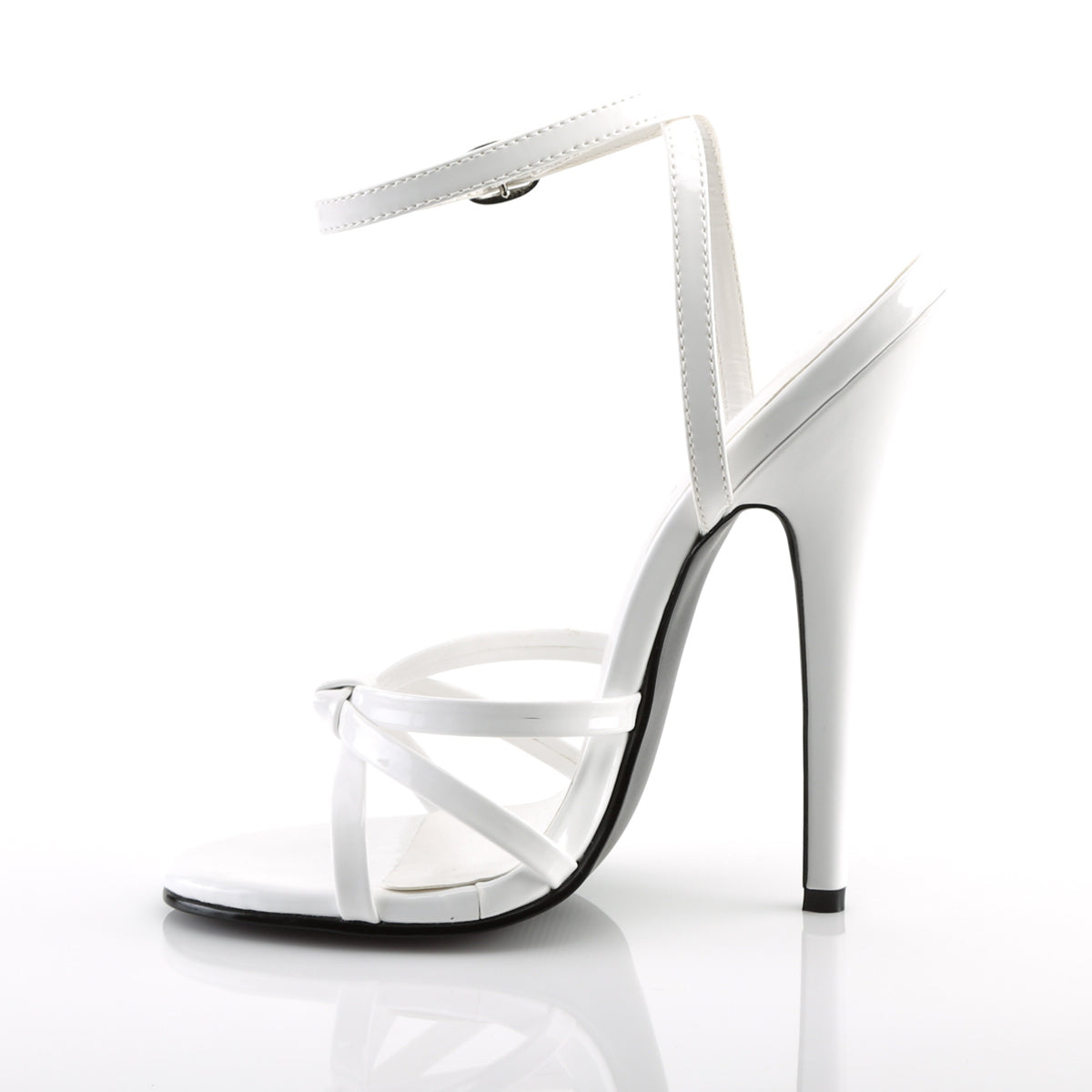 Devious Damen Sandalen DOMINA-108 Weißer Pat.