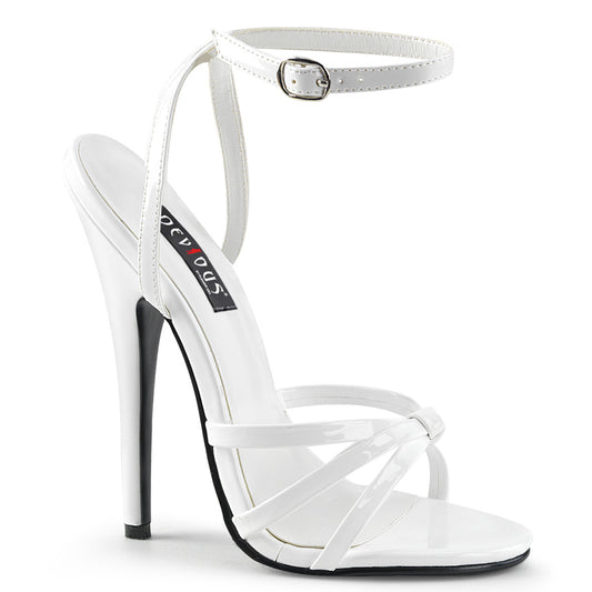 Devious Damen Sandalen DOMINA-108 Weißer Pat.