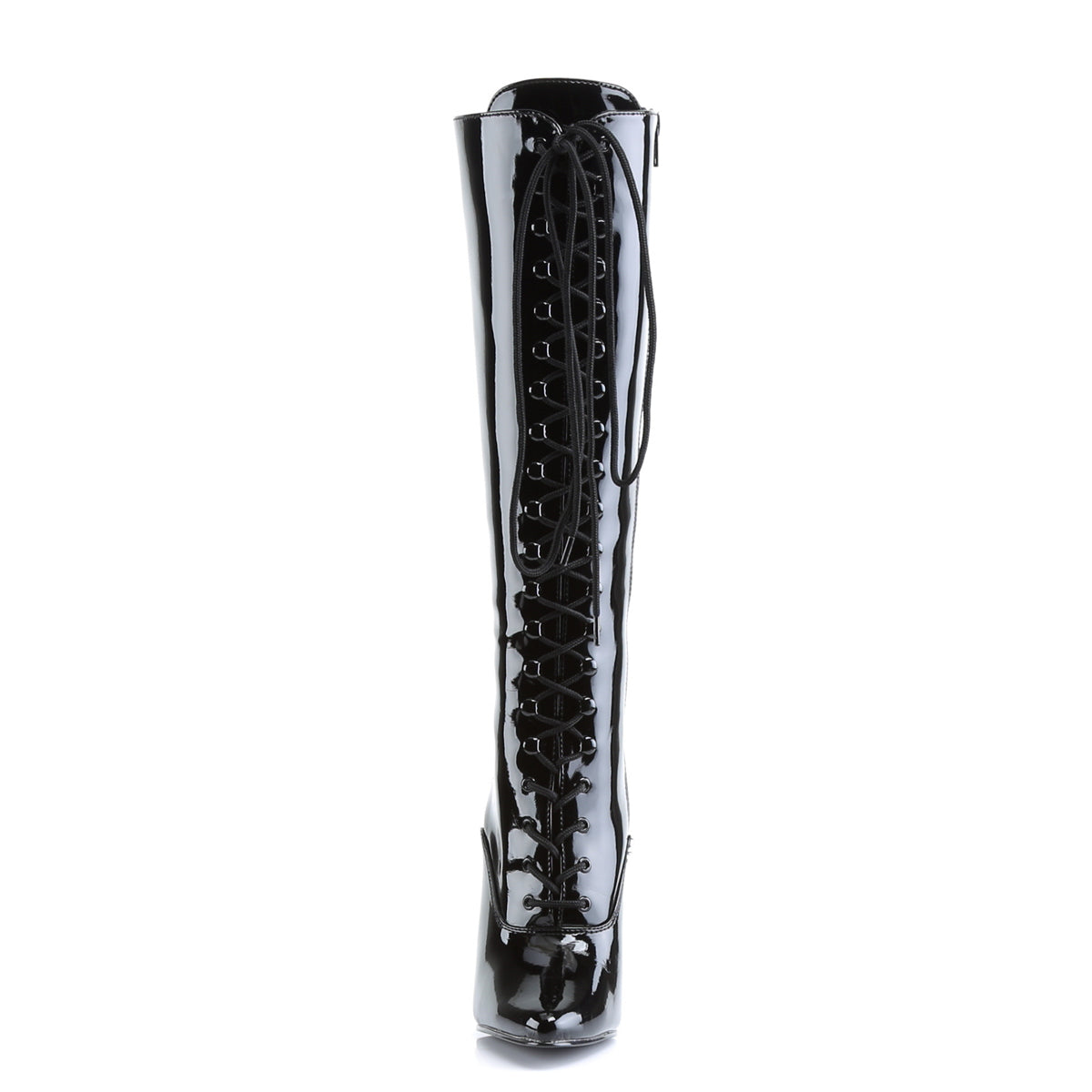 Devious Womens Boots. DOMINA-2020 BLK Pat.