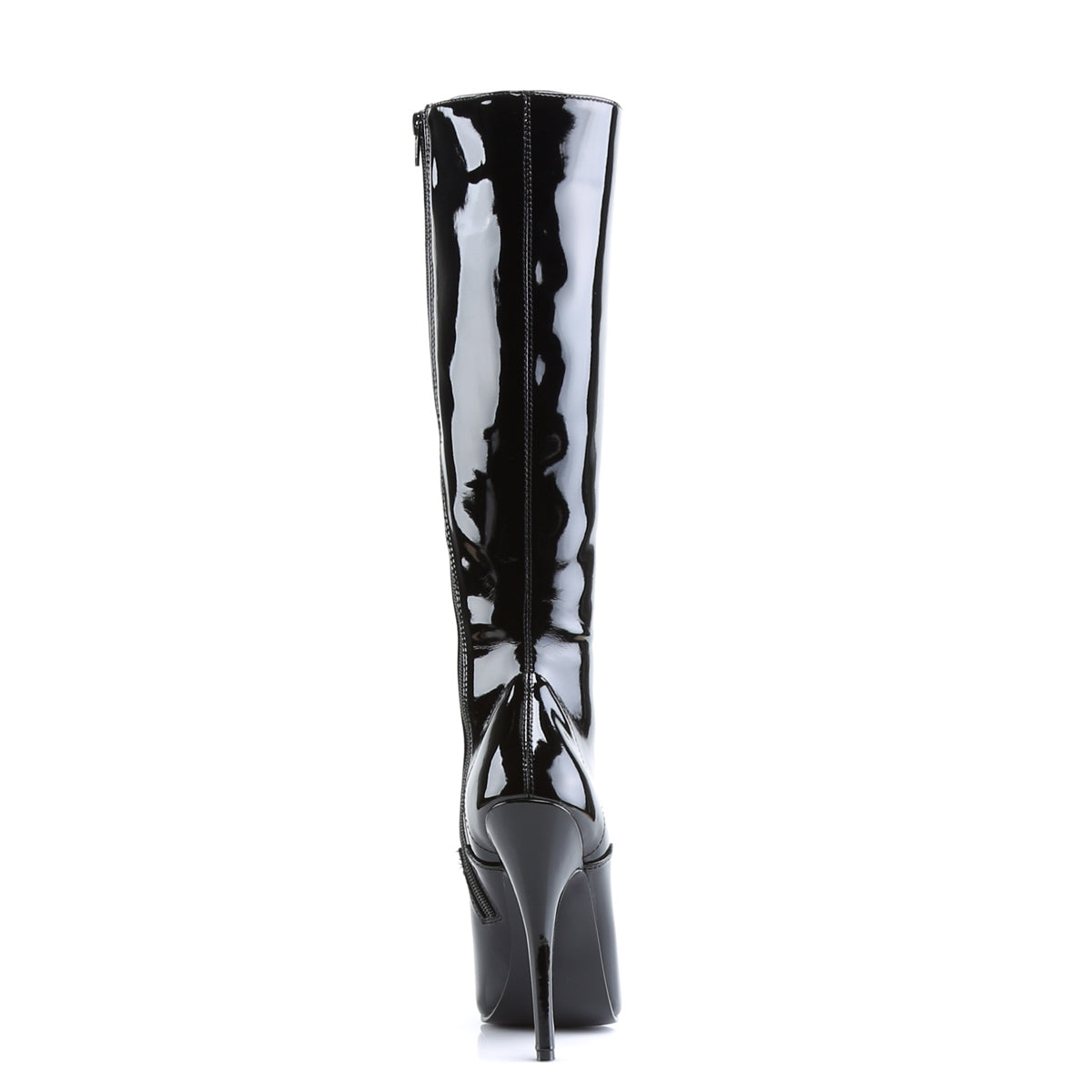 Devious Womens Boots. DOMINA-2020 BLK Pat.