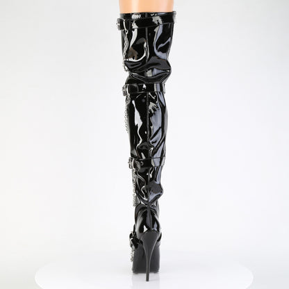 Devious Women's Single Soles DOMINA-3027 Blk Pat