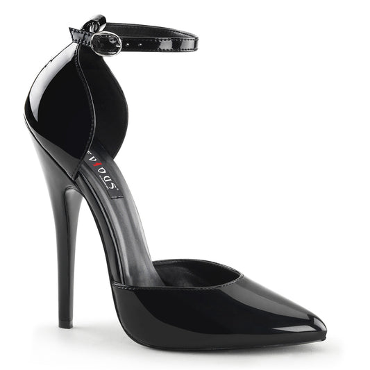 Devious Womens Pumps DOMINA-402 Blk Pat