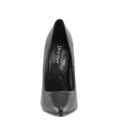Devious Frauenpumpen DOMINA-420 BLK-Leder.