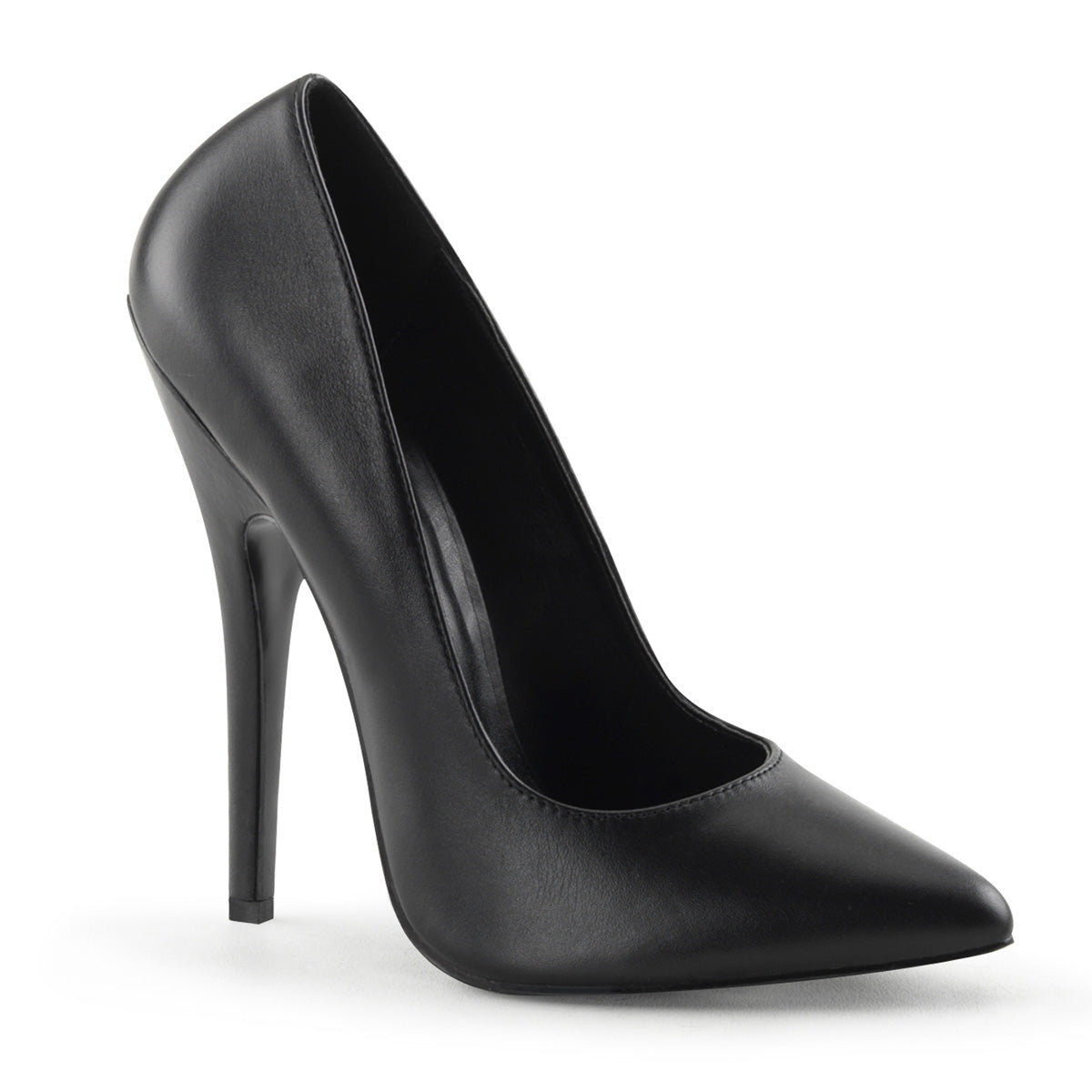 Devious Frauenpumpen DOMINA-420 BLK-Leder.