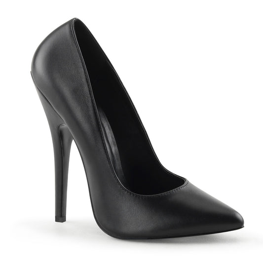 Devious Frauenpumpen DOMINA-420 BLK-Leder.