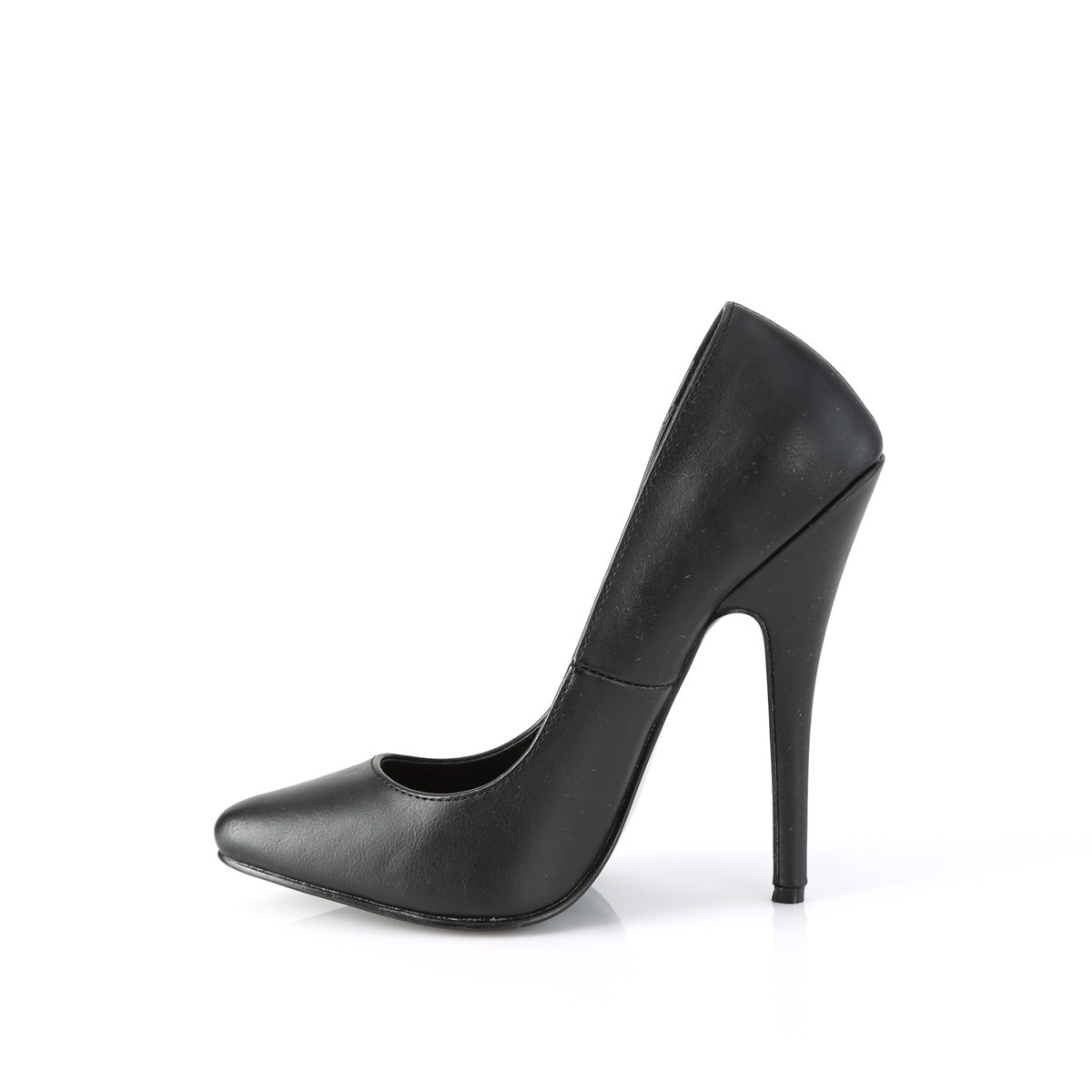 Devious Frauenpumpen DOMINA-420 BLK FAUX Leder