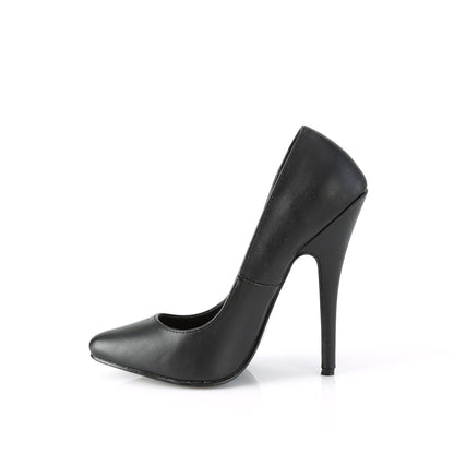 Devious Frauenpumpen DOMINA-420 BLK FAUX Leder