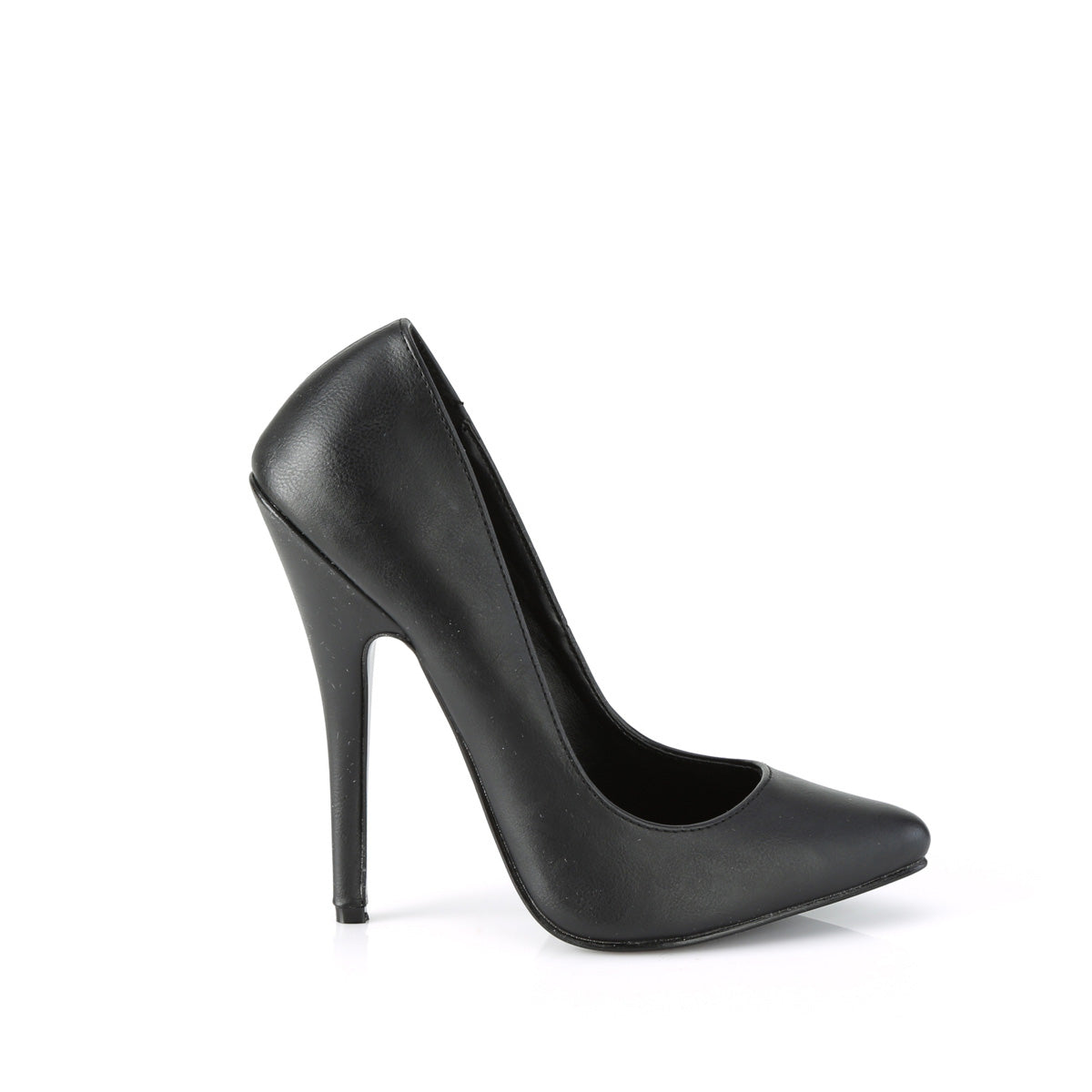 Devious Frauenpumpen DOMINA-420 BLK FAUX Leder