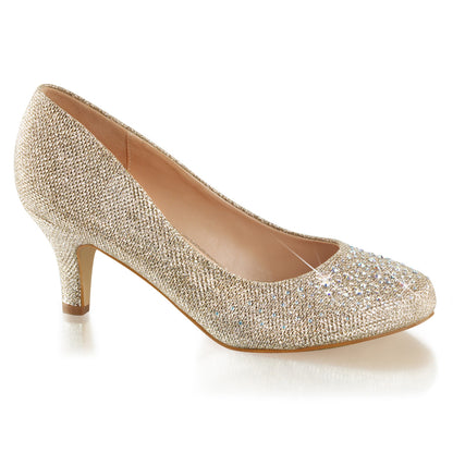 Fabulicious Frauenpumpen DORIS-06 Nude Glitter Mesh Stoff