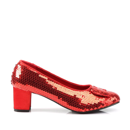 Funtasma Frauenpumpen Dorothy-01 Rote Pailletten