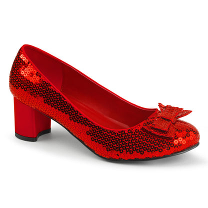 Funtasma Frauenpumpen Dorothy-01 Rote Pailletten