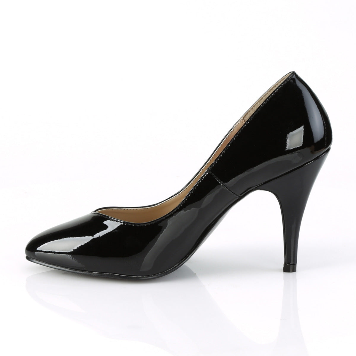 Pleaser Pink Label Womens Pumps DREAM-420W Blk Pat