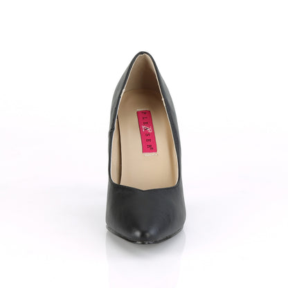 Pleaser Pink Label Womens Pumps DREAM-420W Blk Faux Leather