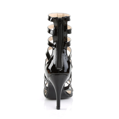 Pleaser Pink Label Womens Ankle Boots DREAM-438 Blk Pat