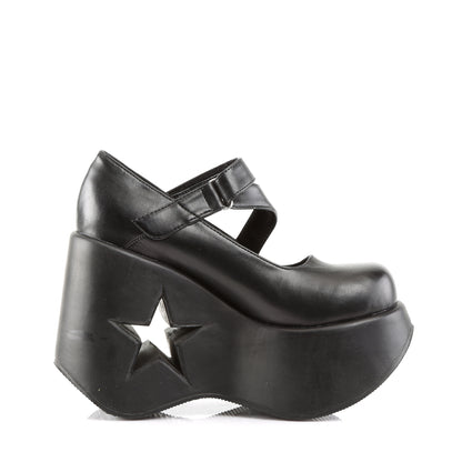 DemoniaCult Frauenpumpen DYNAMITE-03 BLK Vegan Leder
