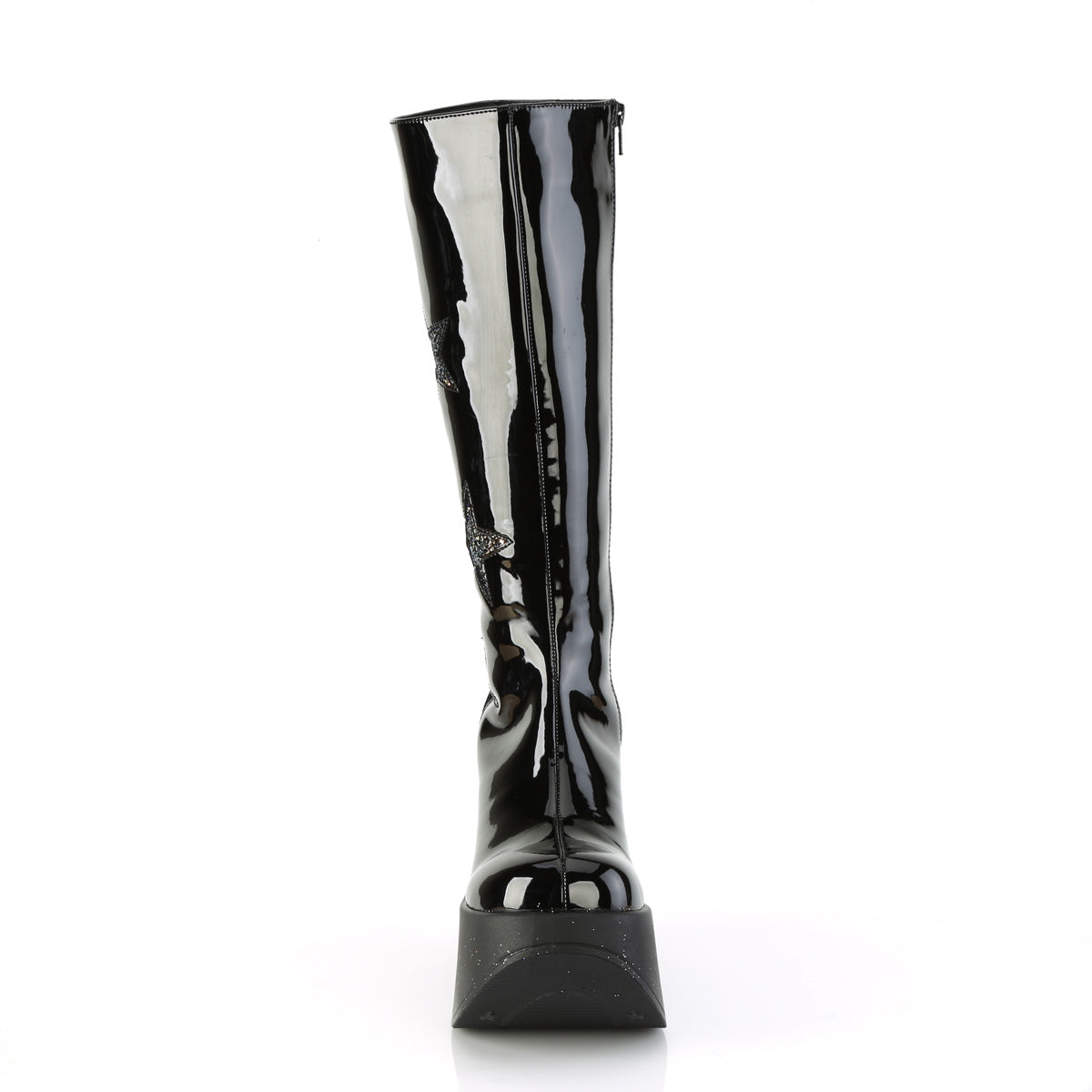 DemoniaCult  Stiefel DYNAMITE-218 BLK PAT-BLK Multi Glitter
