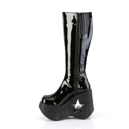 DemoniaCult  Stiefel DYNAMITE-218 BLK PAT-BLK Multi Glitter