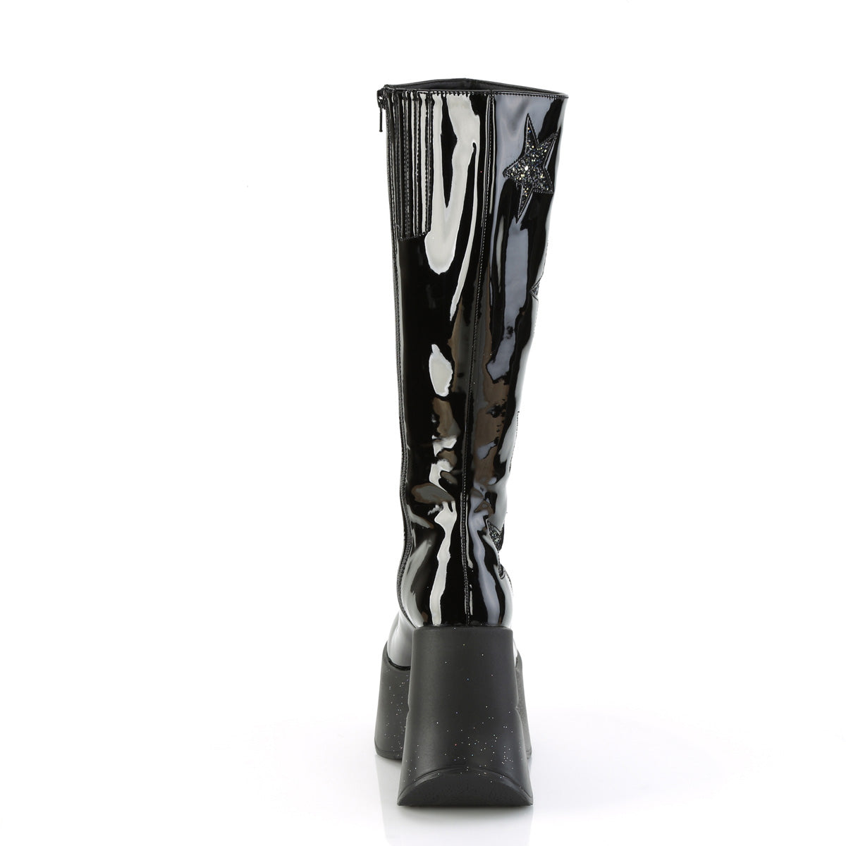 DemoniaCult  Stiefel DYNAMITE-218 BLK PAT-BLK Multi Glitter