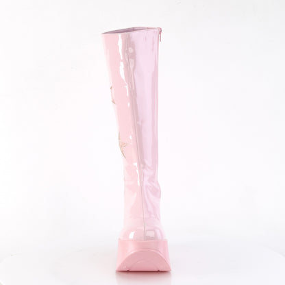 DemoniaCult  Stiefel DYNAMITE-218 B. Pink Pat-B. Pink Multi Gliter