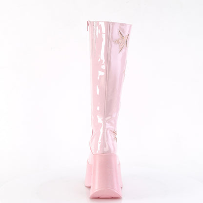 DemoniaCult  Stiefel DYNAMITE-218 B. Pink Pat-B. Pink Multi Gliter