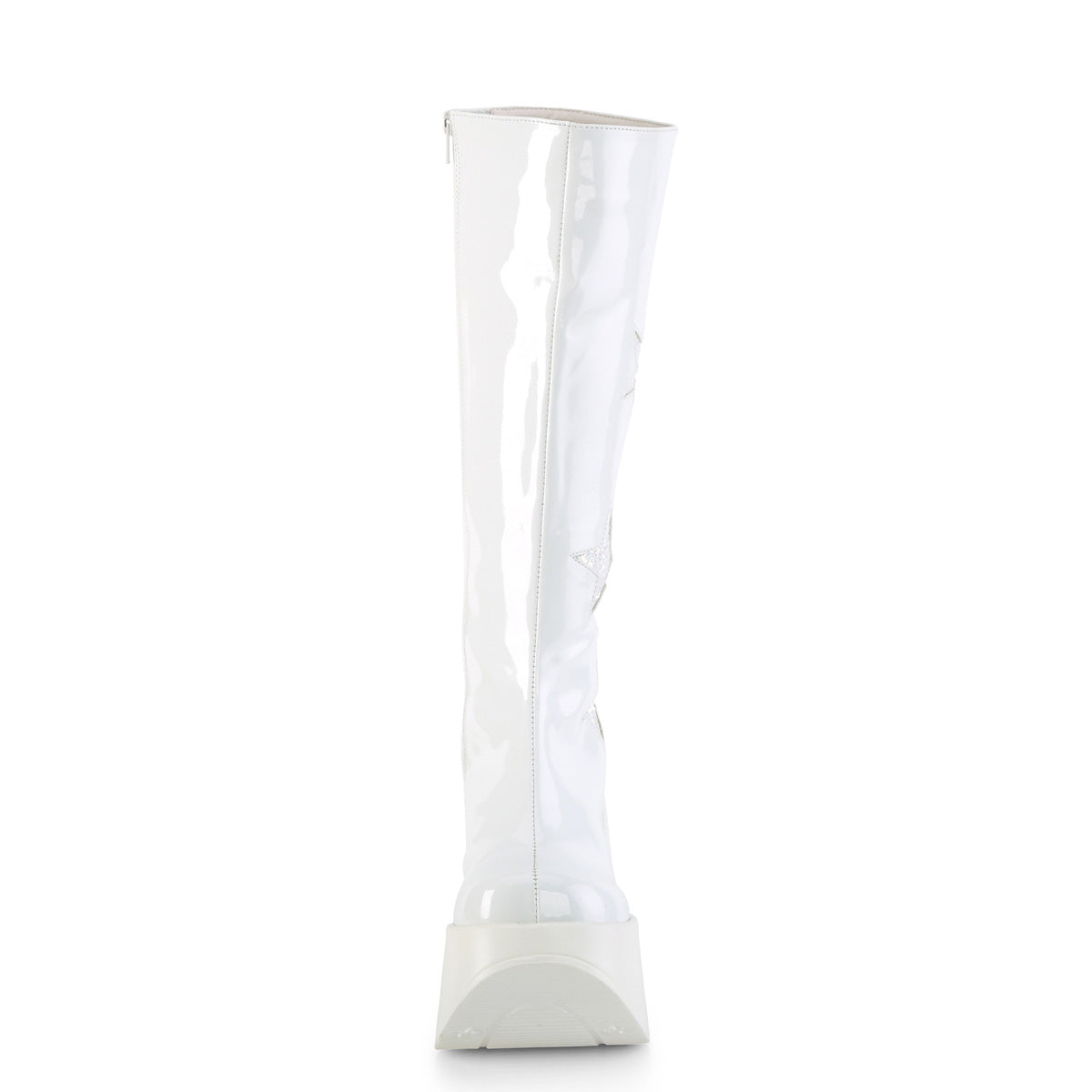 DemoniaCult  Stiefel DYNAMITE-218 WHT PAT-WHT Multi Glitter