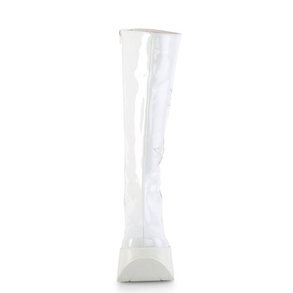 DemoniaCult  Stiefel DYNAMITE-218 WHT PAT-WHT Multi Glitter
