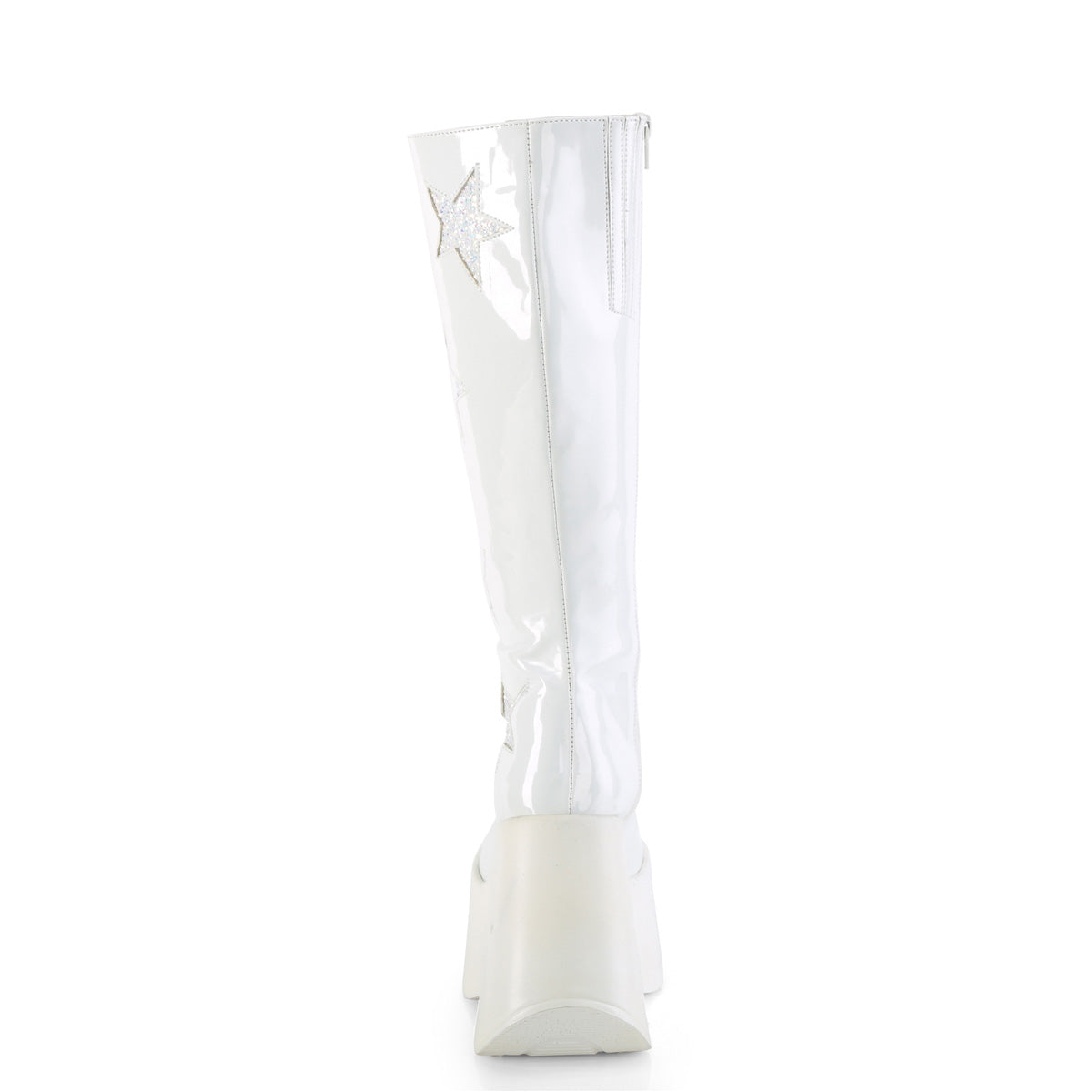 DemoniaCult  Stiefel DYNAMITE-218 WHT PAT-WHT Multi Glitter