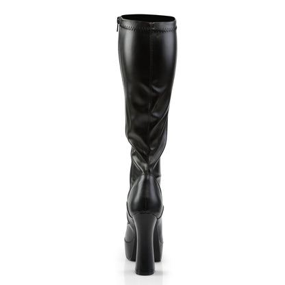 Pleaser Womens Boots. ELECTRA-2000z BLK Str Faux Leder
