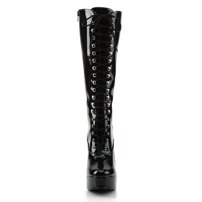 Pleaser Womens Boots. ELECTRA-2020 BLK Pat.