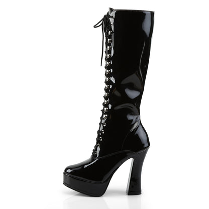 Pleaser Womens Boots. ELECTRA-2020 BLK Pat.
