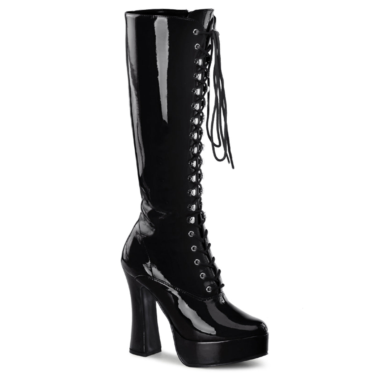 Pleaser Womens Boots. ELECTRA-2020 BLK Pat.