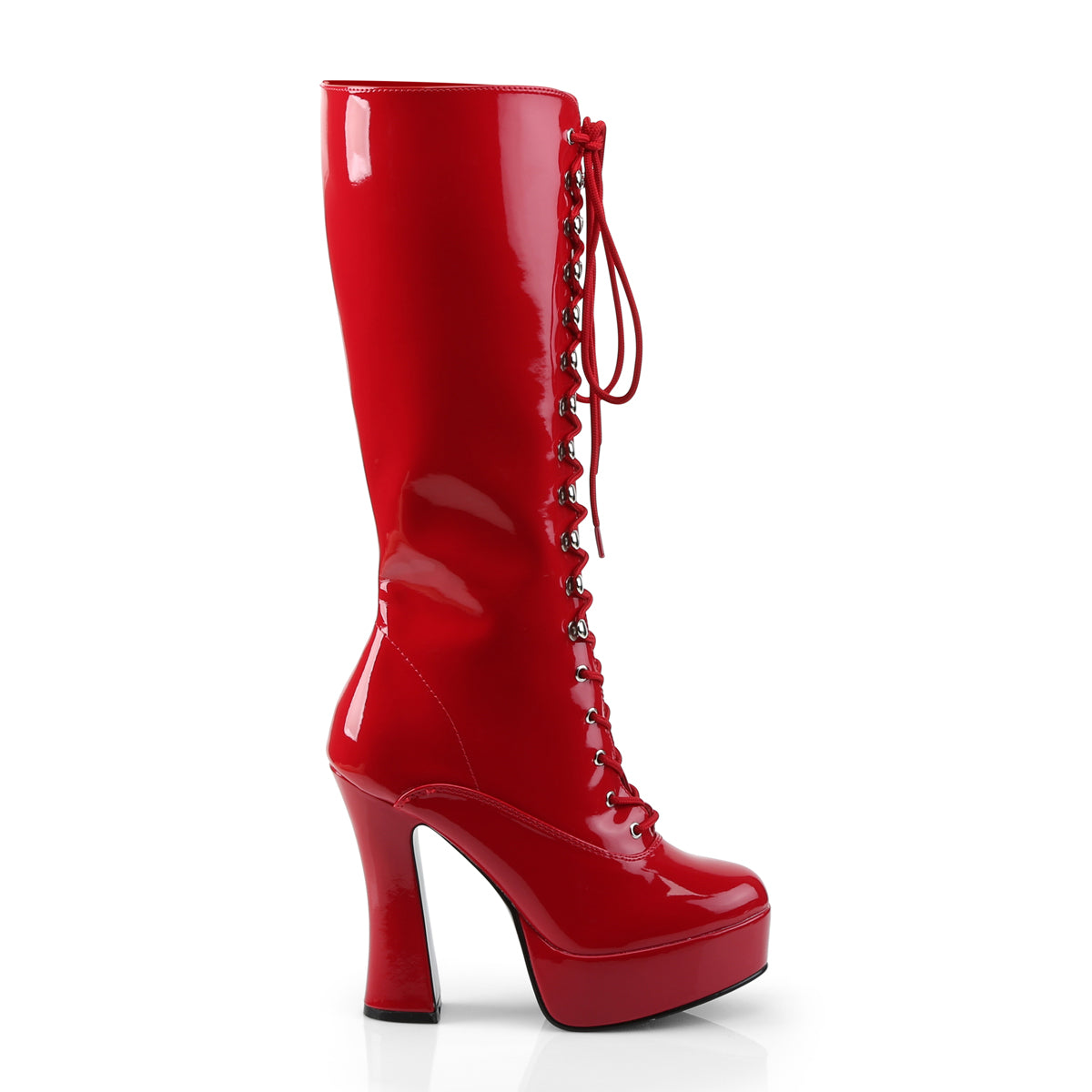 Pleaser Womens Boots. ELECTRA-2020 Red Pat.