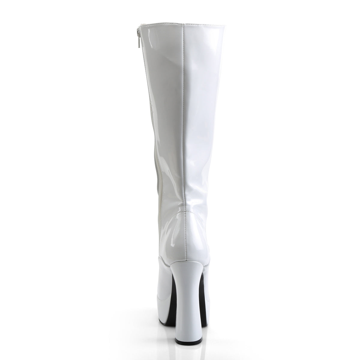 Pleaser Womens Boots. ELECTRA-2020 WHT PAT.
