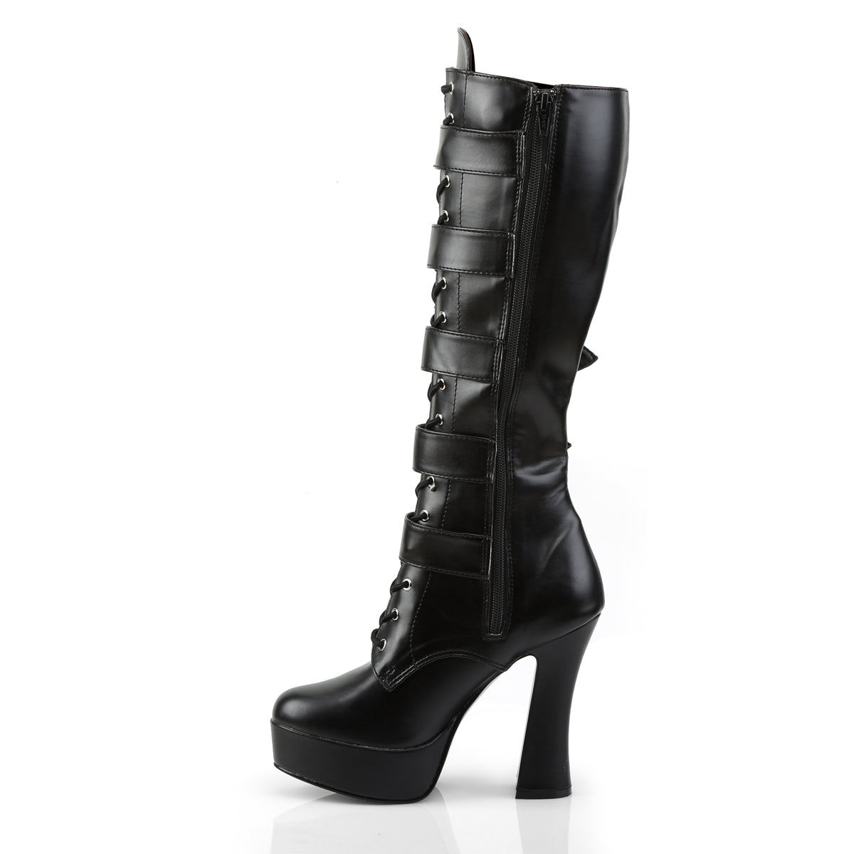 Pleaser Womens Boots. ELECTRA-2042 BLK Faux Leder