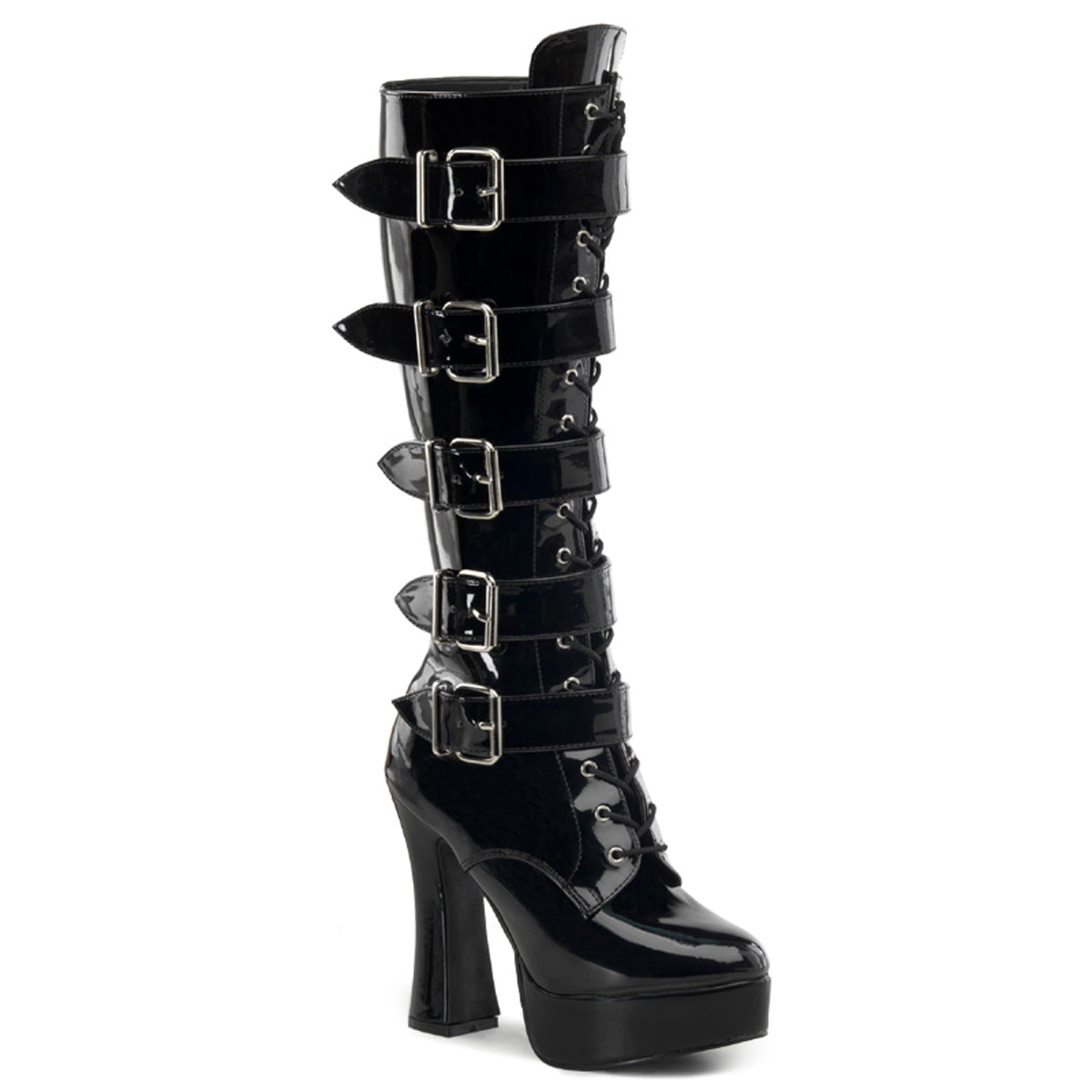 Pleaser Womens Boots. ELECTRA-2042 BLK Pat.