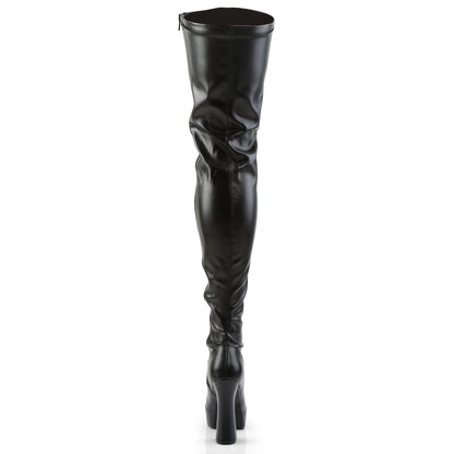 Pleaser Womens Boots. ELECTRA-3000z BLK Str Faux Leder