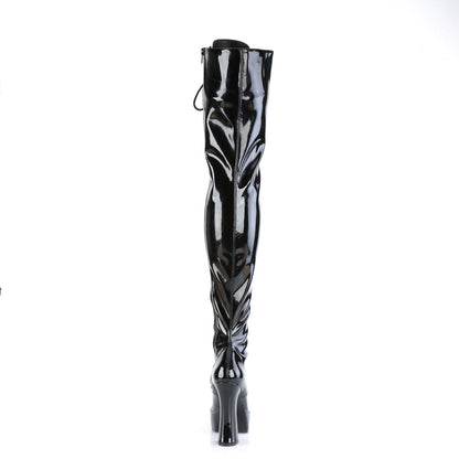 Pleaser  Boots ELECTRA-3023 Blk Str. Pat/Blk