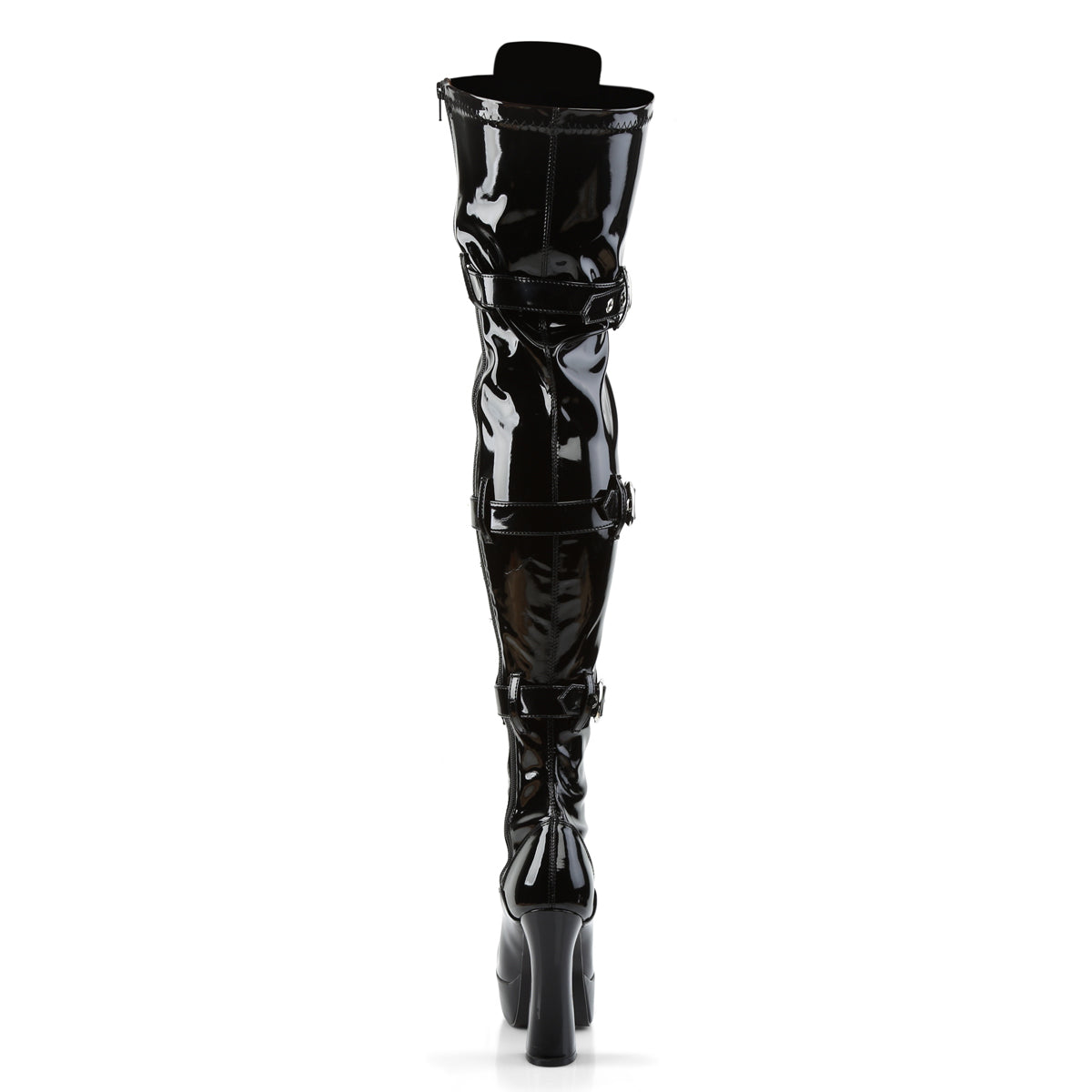 Pleaser Womens Boots. ELECTRA-3028 BLK Str Pat