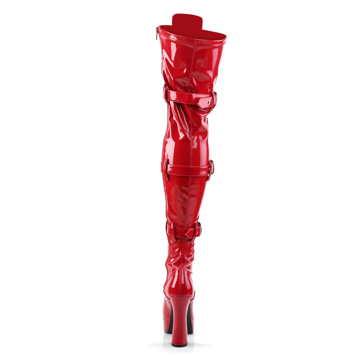 Pleaser Womens Boots. ELECTRA-3028 Red Str Pat