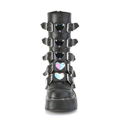 DemoniaCult Frauenstiefel EMILY-330 BLK Vegan Leder
