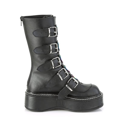 DemoniaCult Frauenstiefel EMILY-330 BLK Vegan Leder