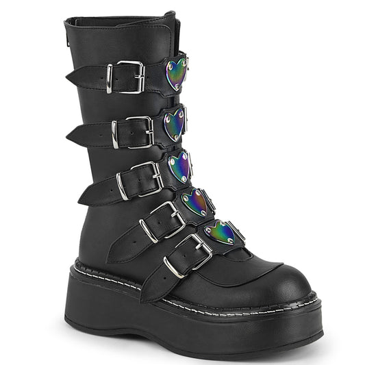 DemoniaCult Frauenstiefel EMILY-330 BLK Vegan Leder