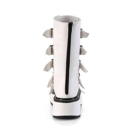 DemoniaCult Frauenstiefel EMILY-330 WHT veganes Leder