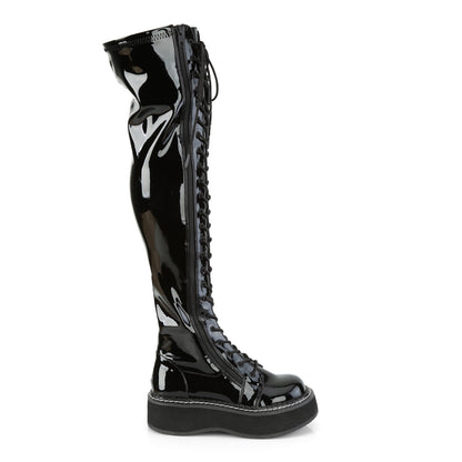 DemoniaCult Frauenstiefel EMILY-375 Blk Pat