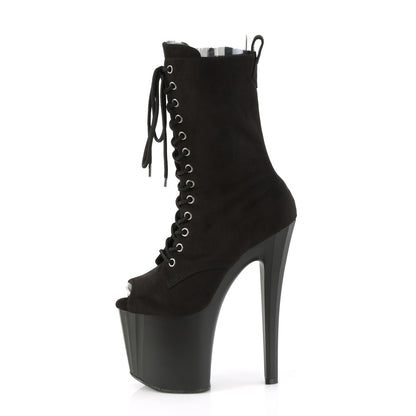 Pleaser   ENCHANT-1041FS BLK FAUX SUEDED/BLK MATTE