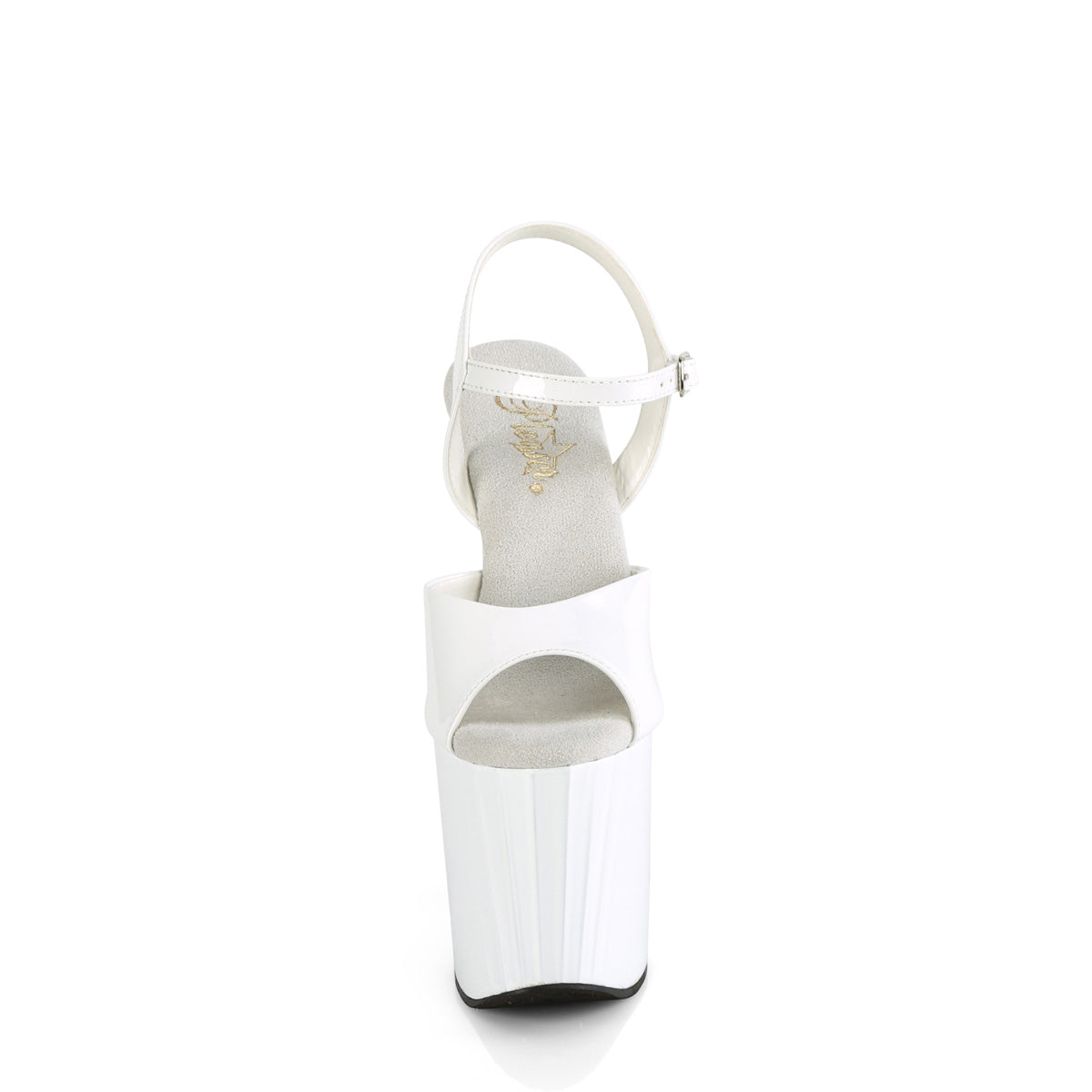Pleaser   ENCHANT-709 WHT PAT/WHT