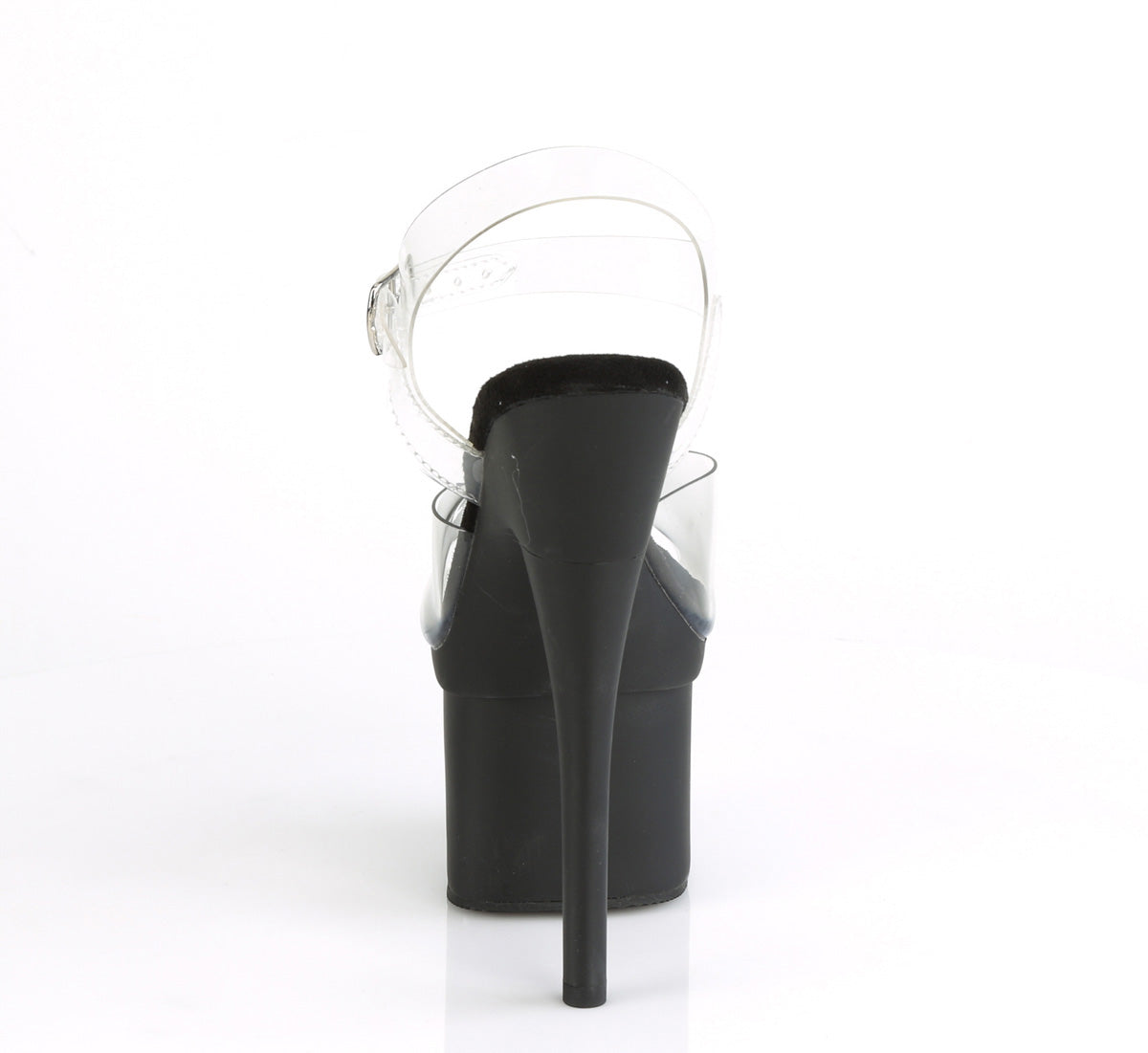 Pleaser Womens Sandals ESTEEM-708 Clr/Blk Matte